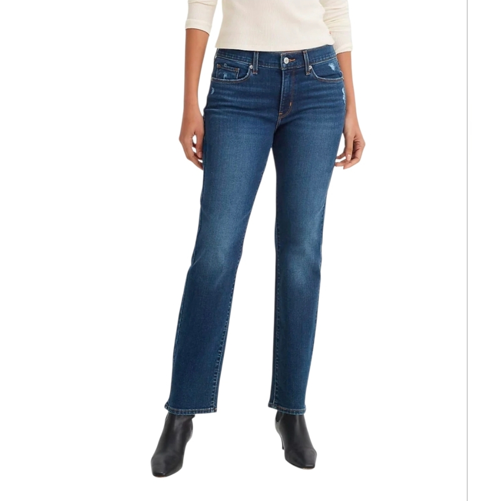 Levi's Women's 505 Straight Leg Stretch Denim Jeans